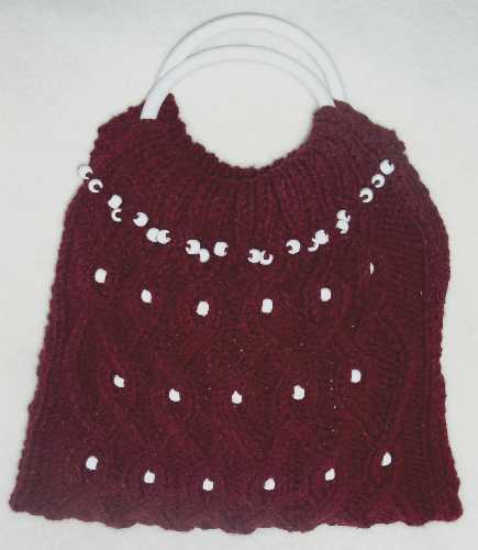 Wine and White Ring Handles