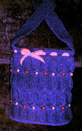 Navy Bag with Frogging Cable