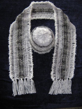 Hairpin Lace Scarf and Hat Set